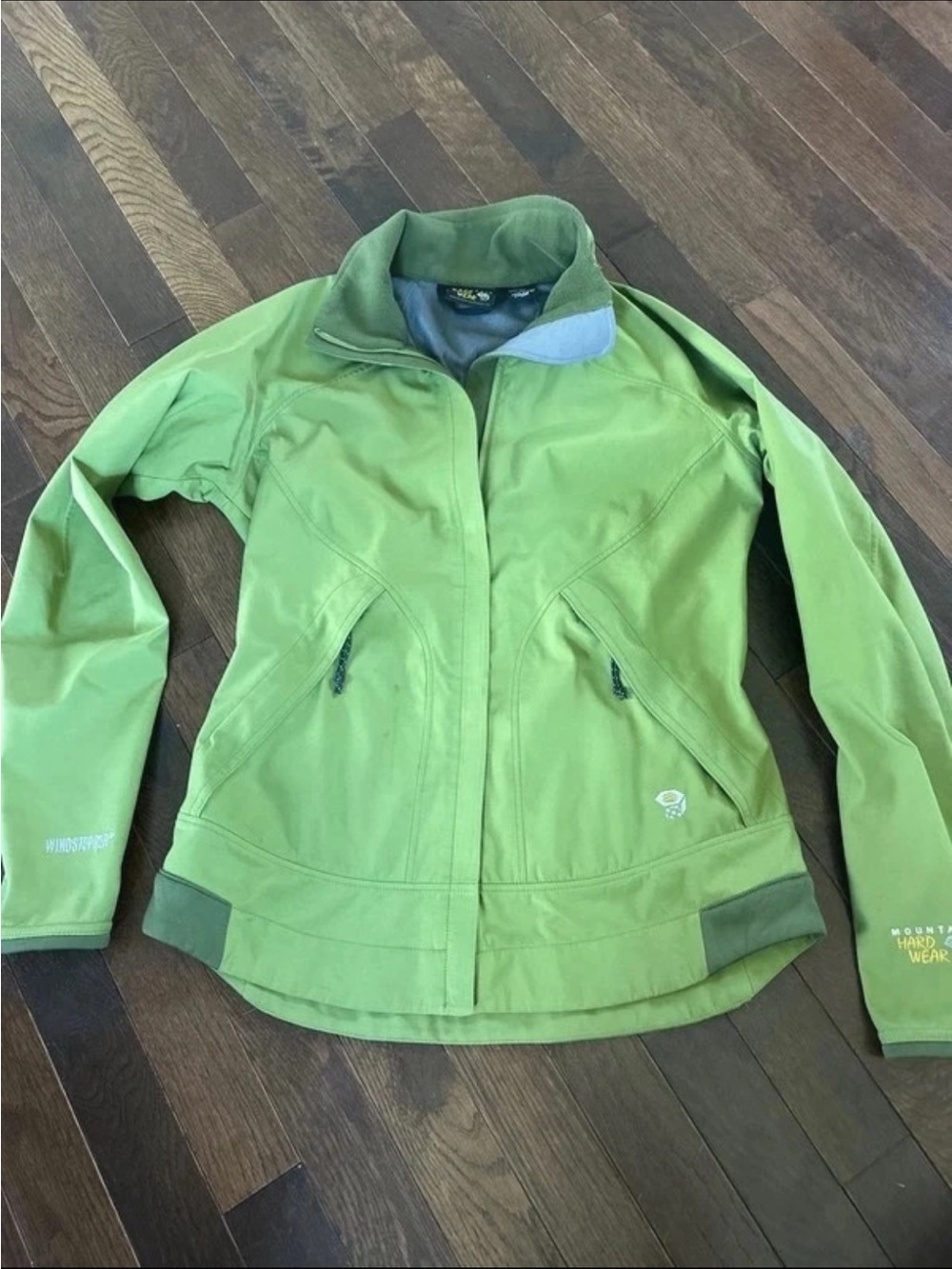 Mountain Hardwear Women's Lime Green Softshell Utility Jacket